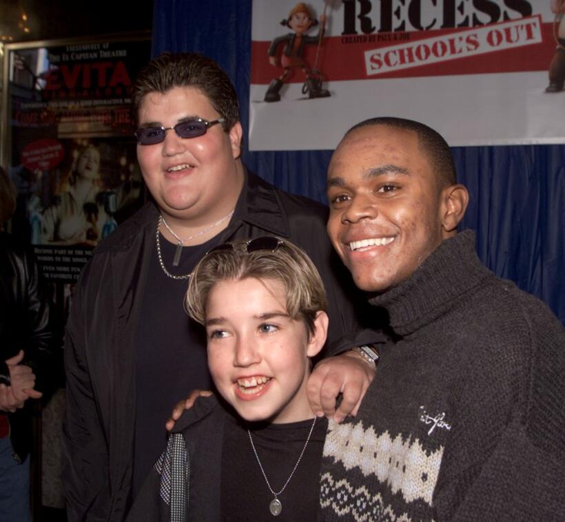 Jason Davis, Courtland Mead and Rickey D'Shon Collins at the after party of the premiere of "Recess: Schools Out."