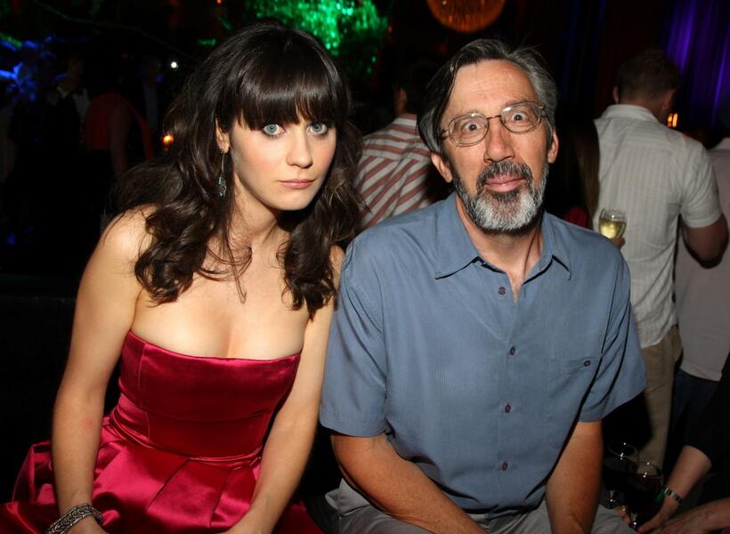 Zooey Deschanel and Frank Collison at the after party of the premiere of "The Happening."
