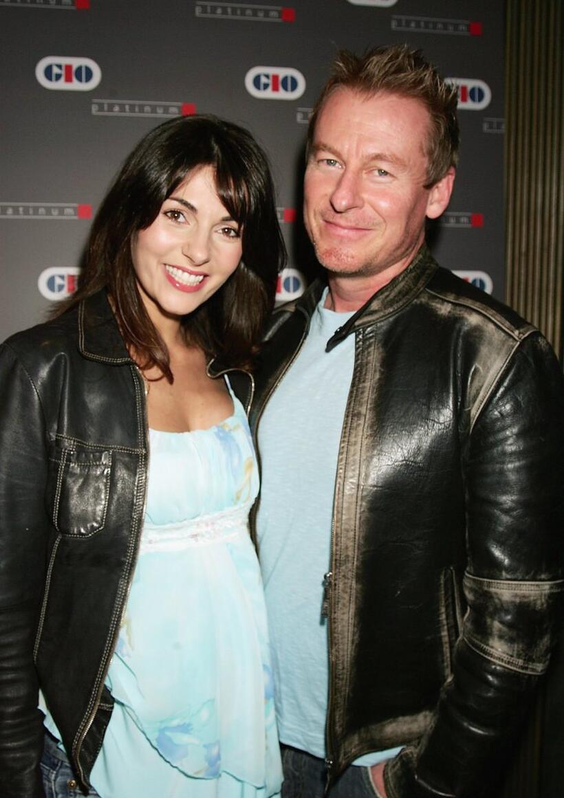 Silvia Colloca and Richard Roxburgh at the screening of "The Devil Wears Prada."
