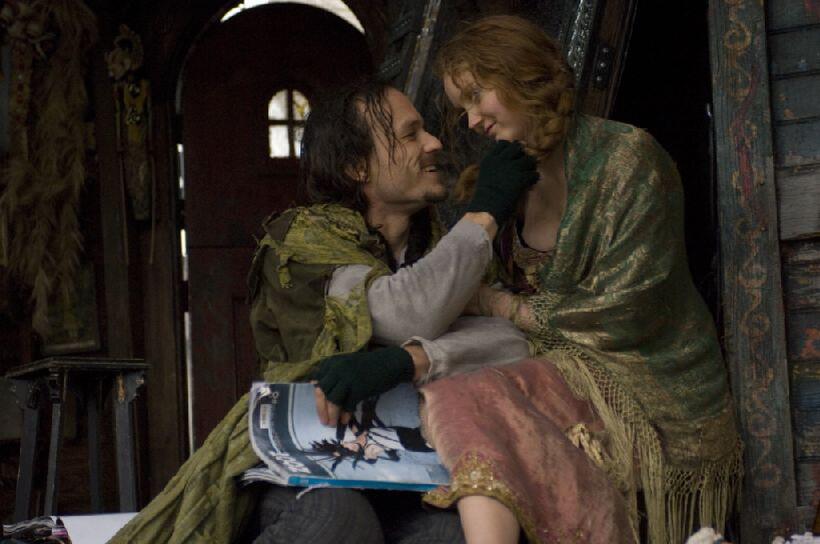Heath Ledger as Tony and Lily Cole as Valentina in "The Imaginarium of Doctor Parnassus."
