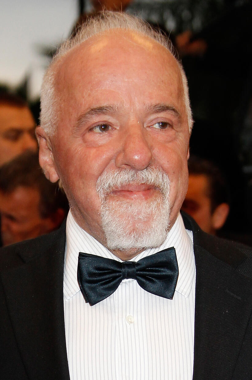 Paulo Coelho at the Cannes premiere of "Le Serment de Tobrouk."