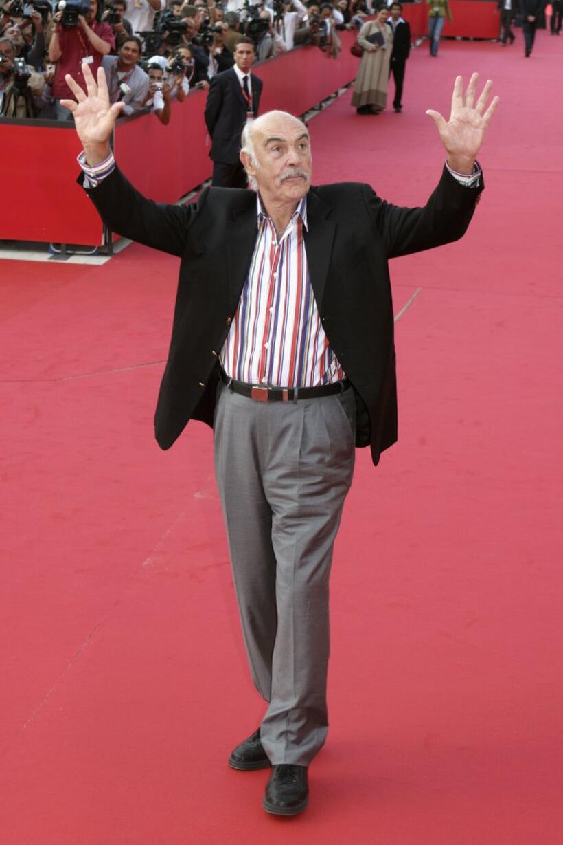 Sean Connery at the premiere of "The Bowler and the Bonnet" of Rome Film Festival.