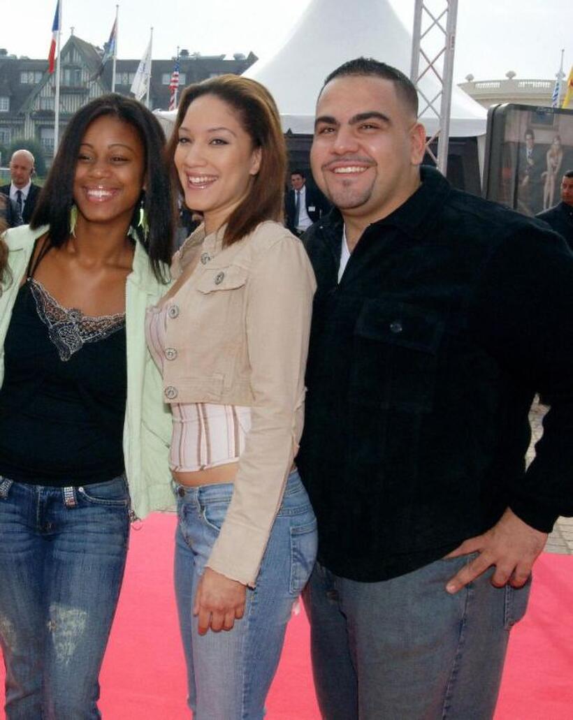Anny Mariano, Judy Marte and Dominic Colon at the premiere of "On The Outs" during the 31st Deauville Festival Of American Film.