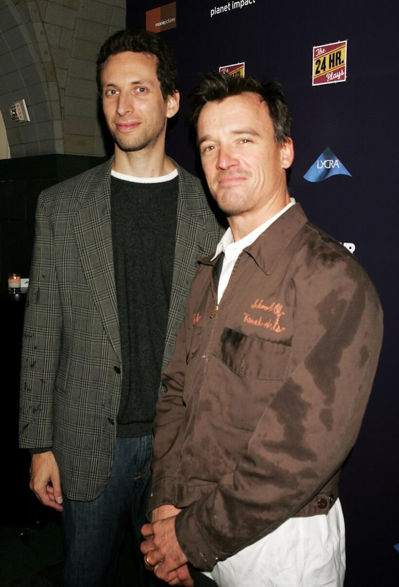 Ben Shenkman and John G. Connolly at the after party of the 24 Hour Plays benefit.