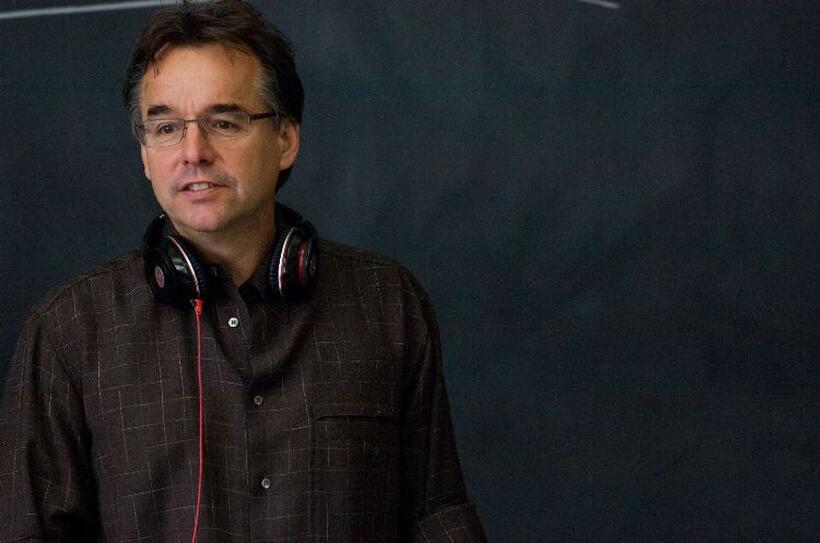 Director Chris Columbus on the set of "Percy Jackson & the Olympians: The Lightning Thief."