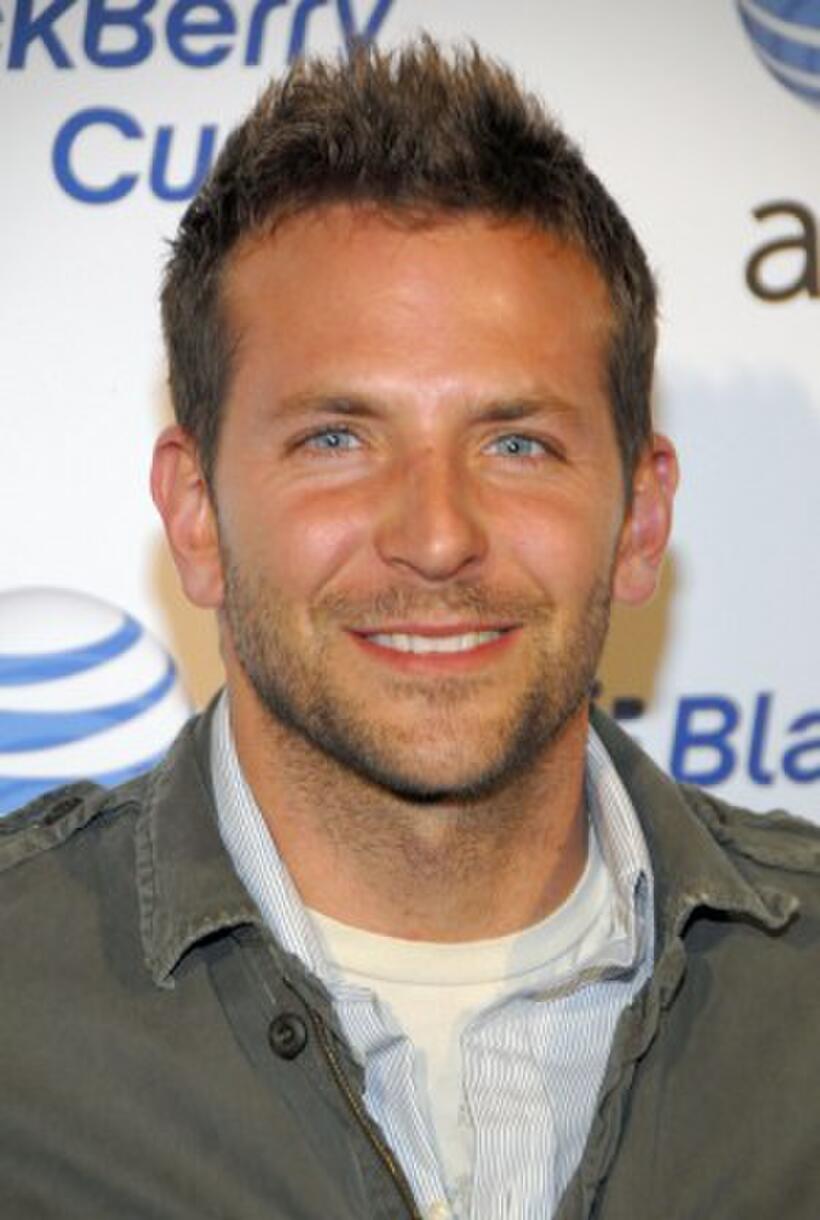 Bradley Cooper at the launch party for the new BlackBerry Curve.