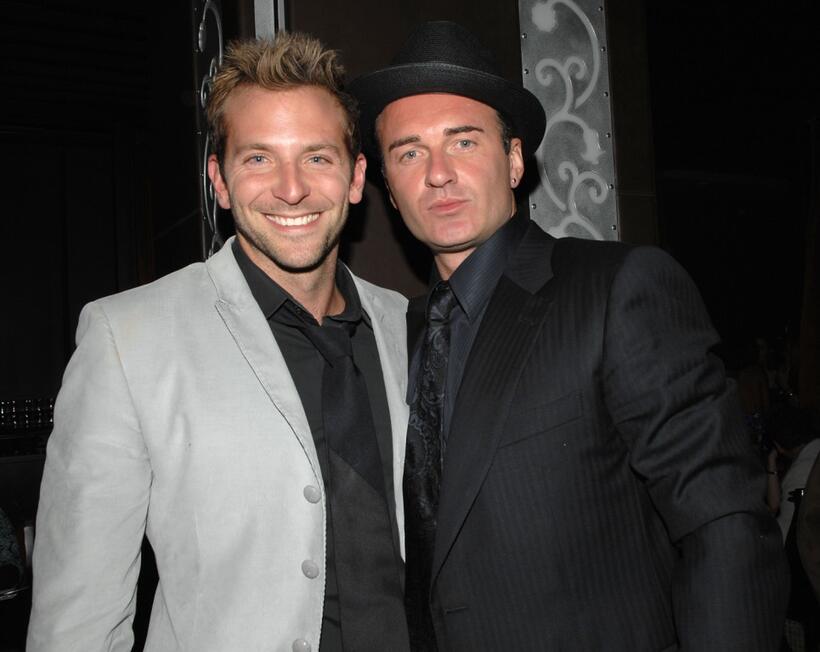 Bradley Cooper and Julian McMahon at the premiere of "Nip/Tuck."