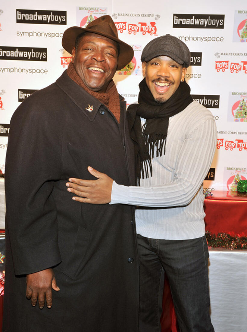 Chuck Cooper and Darius De Hass at the 5th Annual Broadway Sings for Toys.