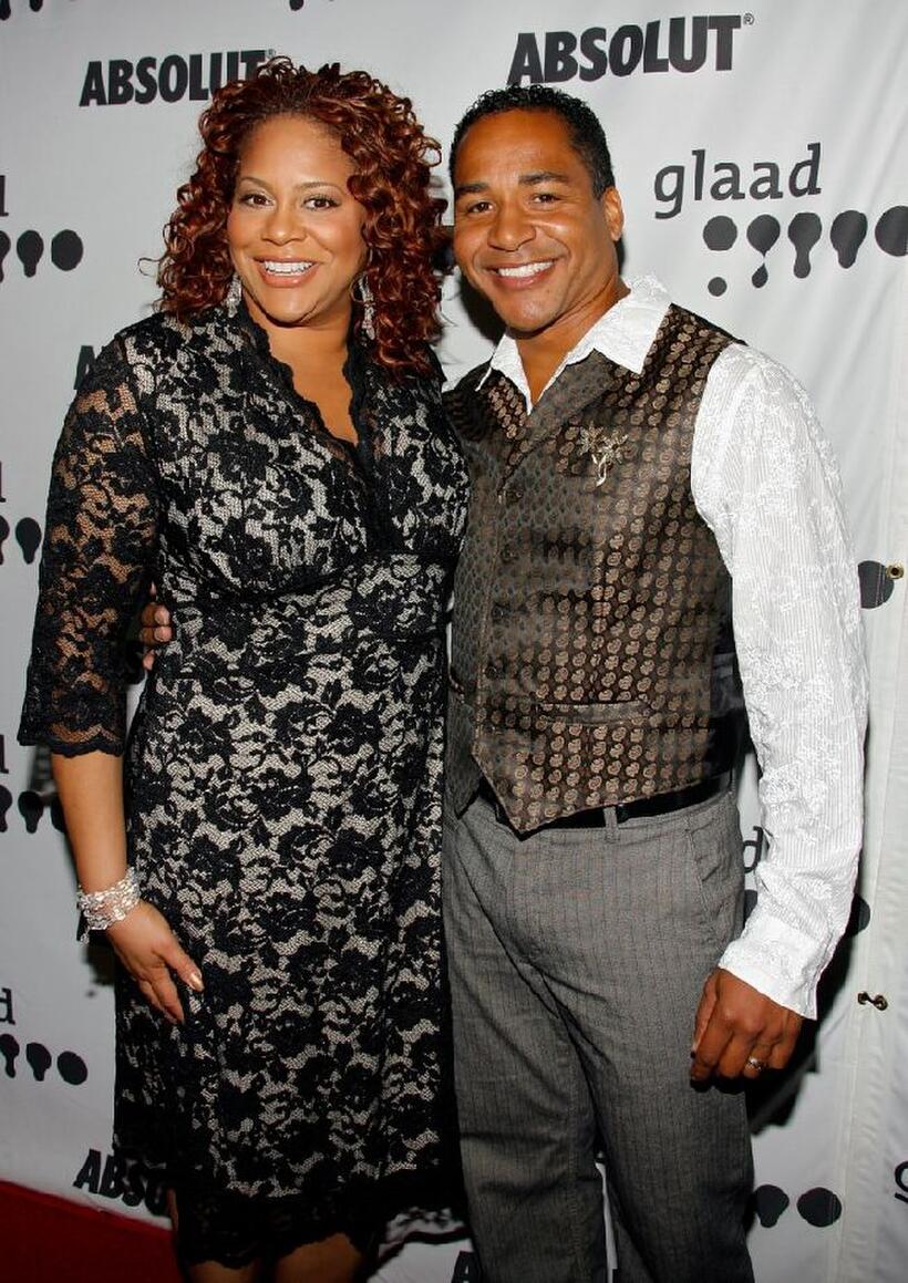 Kim Coles and Scotch Ellis Loring at the 18th Annual GLAAD Media Awards.