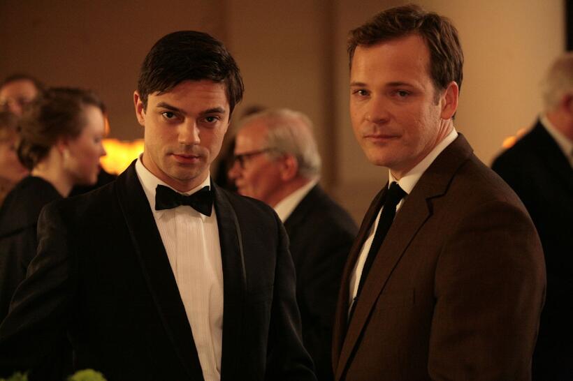 Dominic Cooper as Danny and Peter Sarsgaard as David in "An Education."
