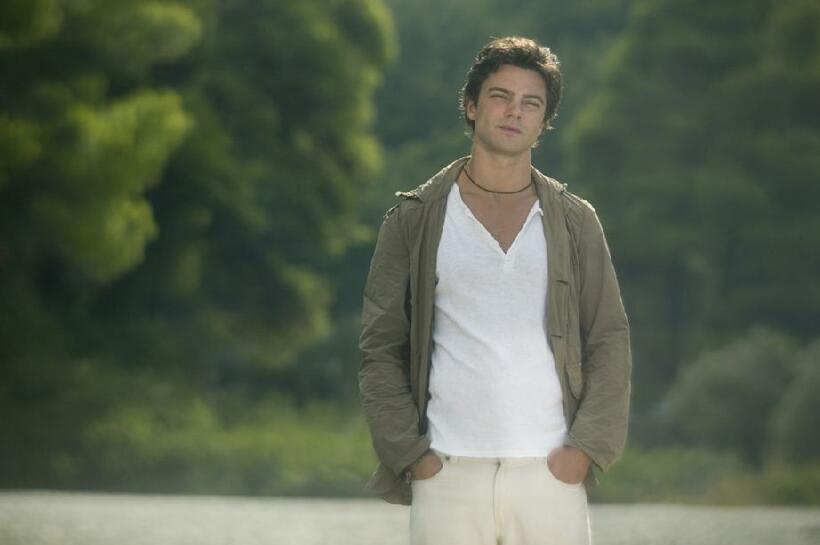 Dominic Cooper as Sky Hansen in "Mamma Mia!"