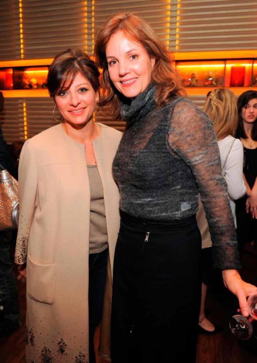 Maria Bartiromo and Margaret Colin at the screening of "Up In The Air."