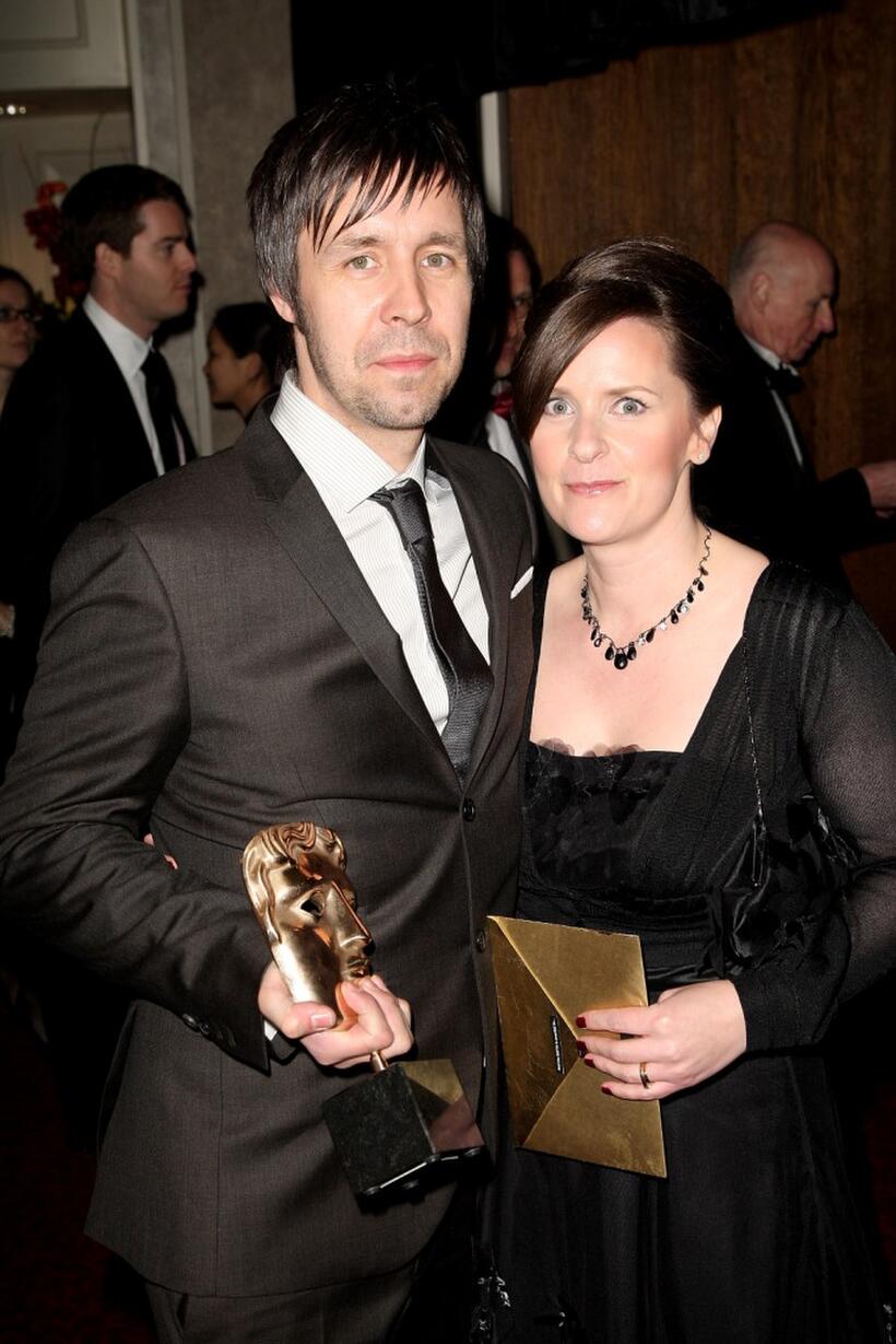 Paddy Considine and Guest at the after party of Orange British Academy Film Awards (BAFTAs).