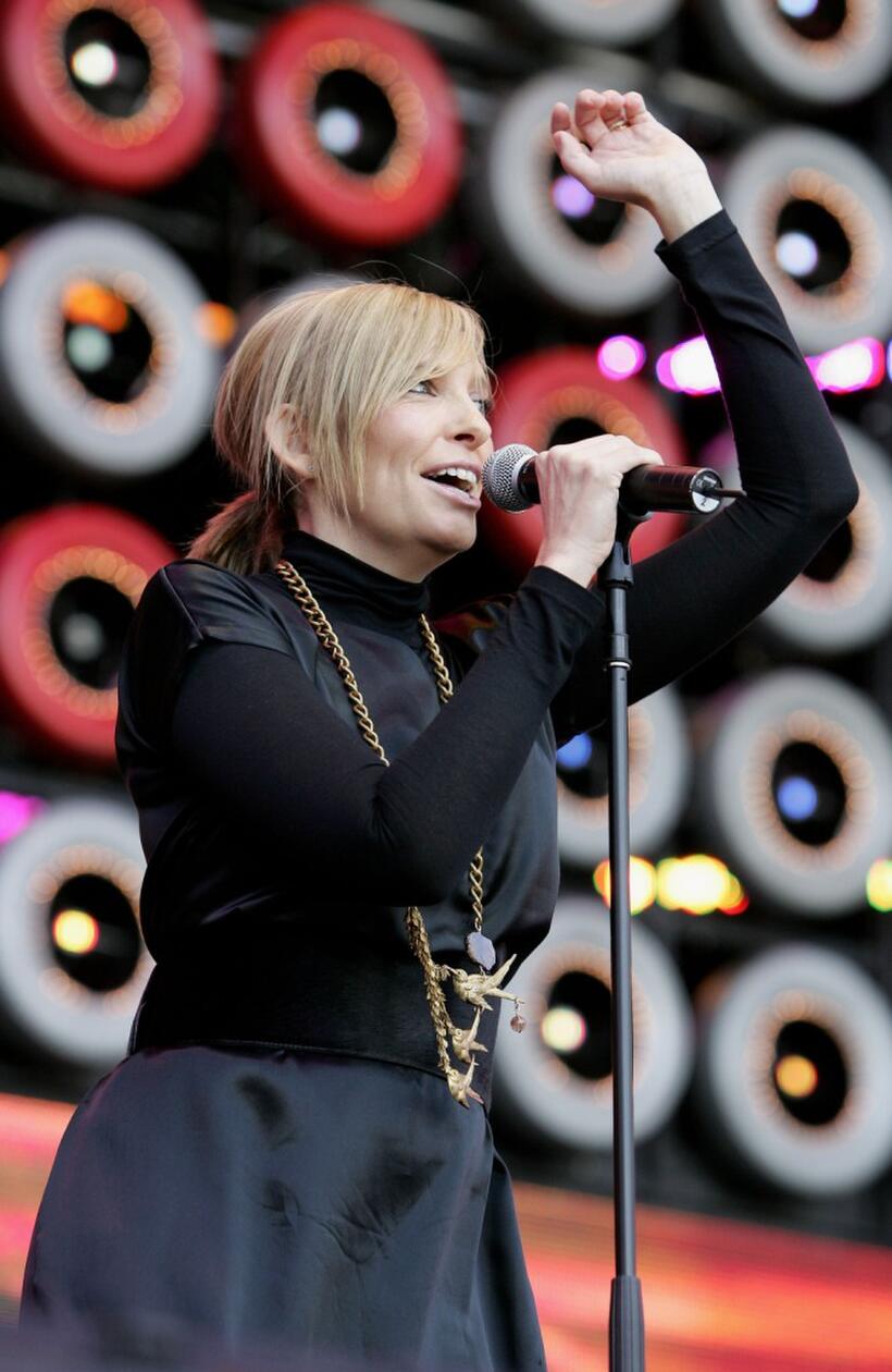 Toni Collette at the Australian leg of the Live Earth series of concerts.