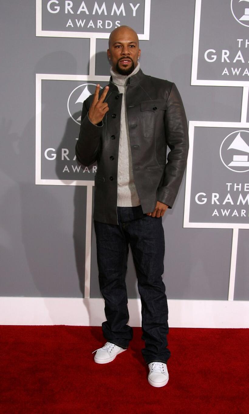 Common at the 49th Annual Grammy Awards.