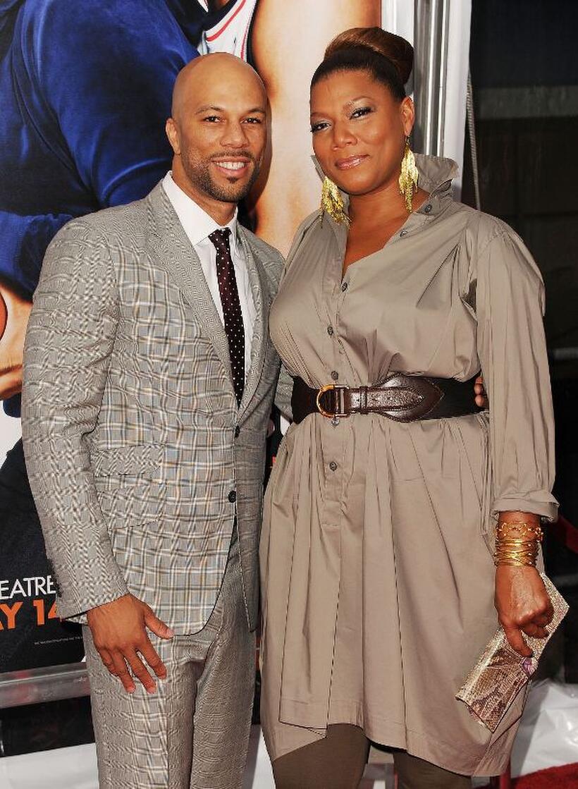 Common and Queen Latifah at the New York premiere of "Just Wright."