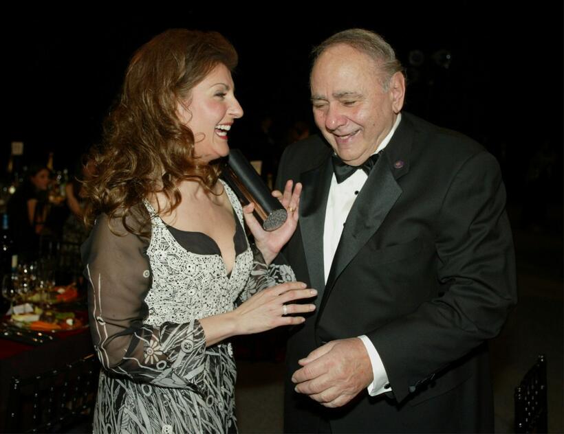 Michael Constantine and Nia Vardalos at the 9th Annual Screen Actors Guild Awards.