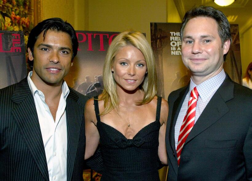 Mark Consuelos, Kelly Rippa and Jason Binn at the celebration of Capitol File Magazine's Pre-Launch and the premiere of "The Great Raid."