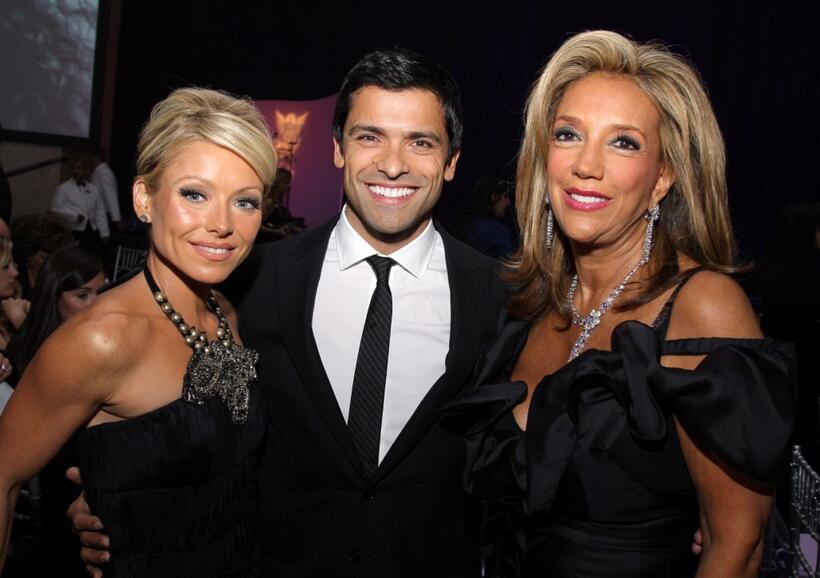 Kelly Ripa, Mark Consuelos and Denise Rich at the 2007 Angel Ball sponsored by LEVIEV.
