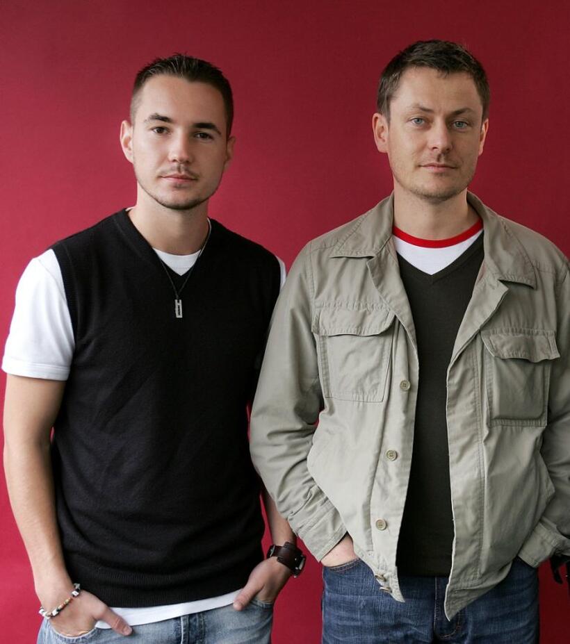 Martin Compston and director Steve Hudson at the Toronto International Film Festival.