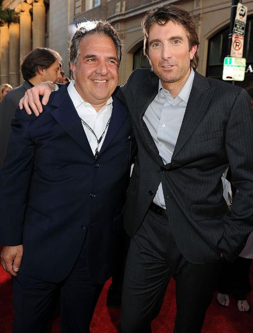 Jim Gianopulos and Sharlto Copley at the California premiere of "The A-Team."