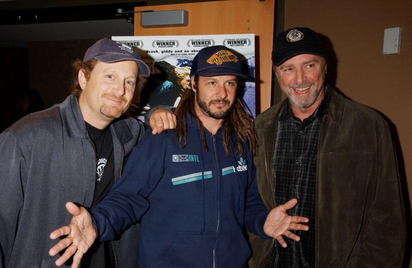 Director Stacy Peralta, Tony Alva and Jay Wilson at the New York premiere of "Dogtown And Z-Boys."