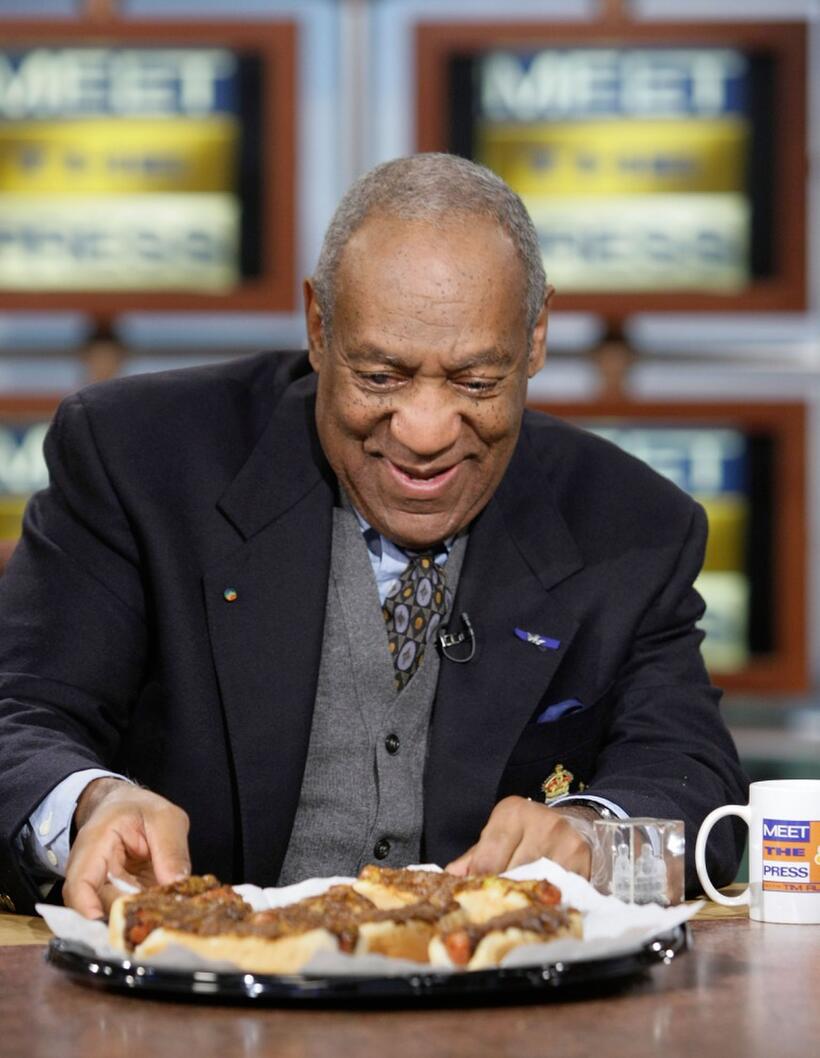 Bill Cosby at a taping of the "Take Two" webcast of "Meet the Press".