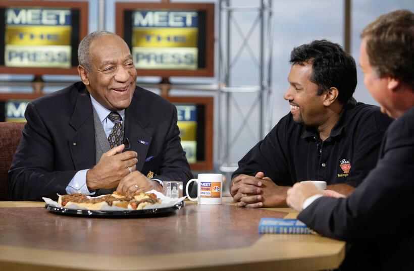 Bill Cosby at a taping of the "Take Two" webcast of "Meet the Press".
