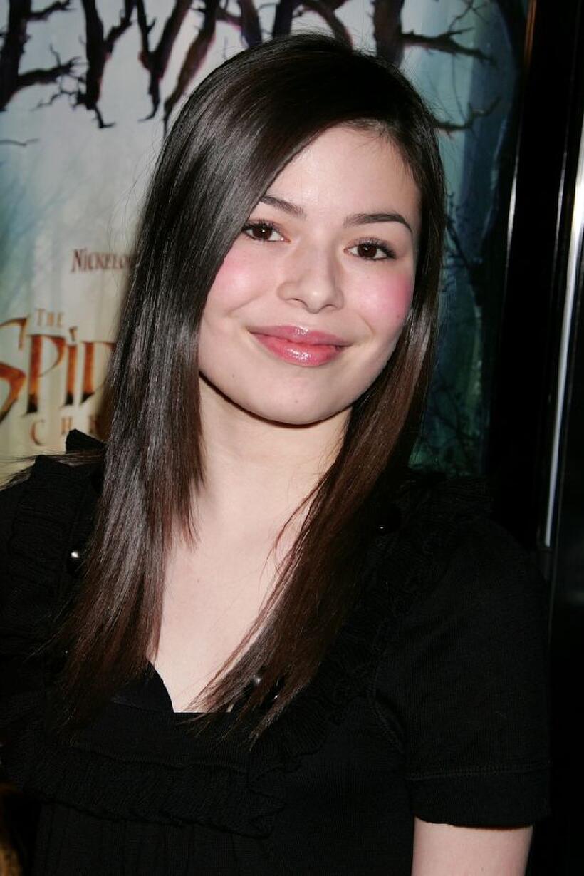 Miranda Cosgrove at the premiere of "The Spiderwick Chronicles."