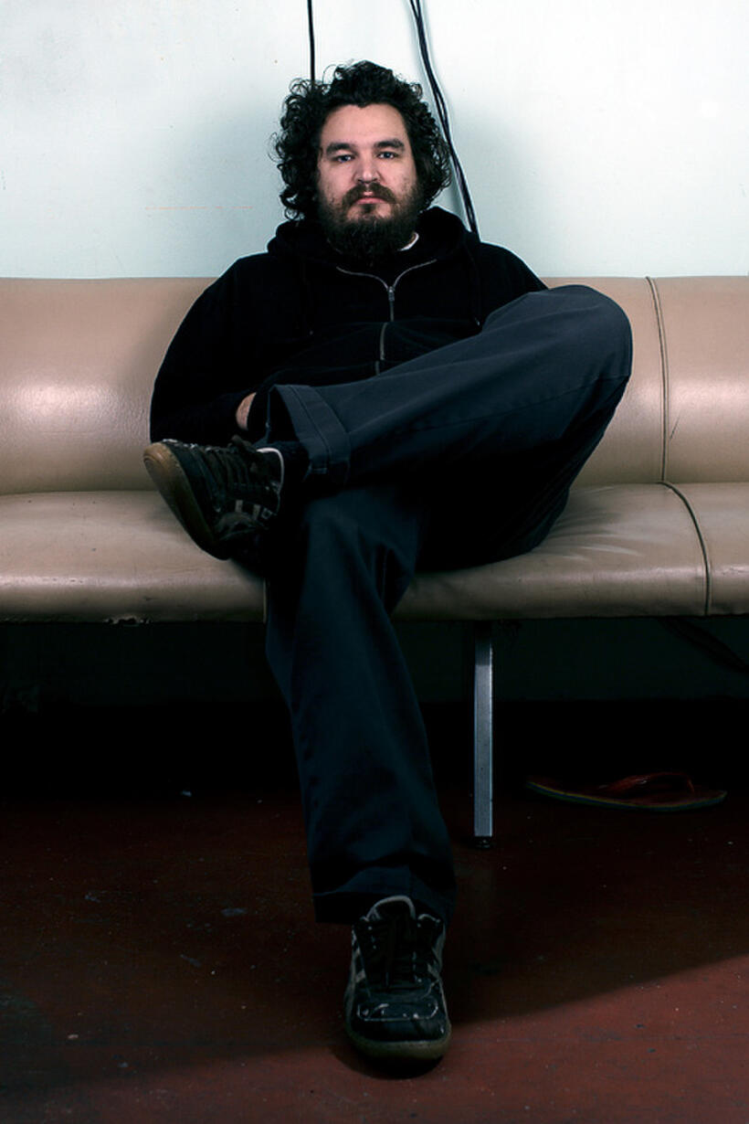 Director Panos Cosmatos on the set of "Beyond the Black Rainbow."
