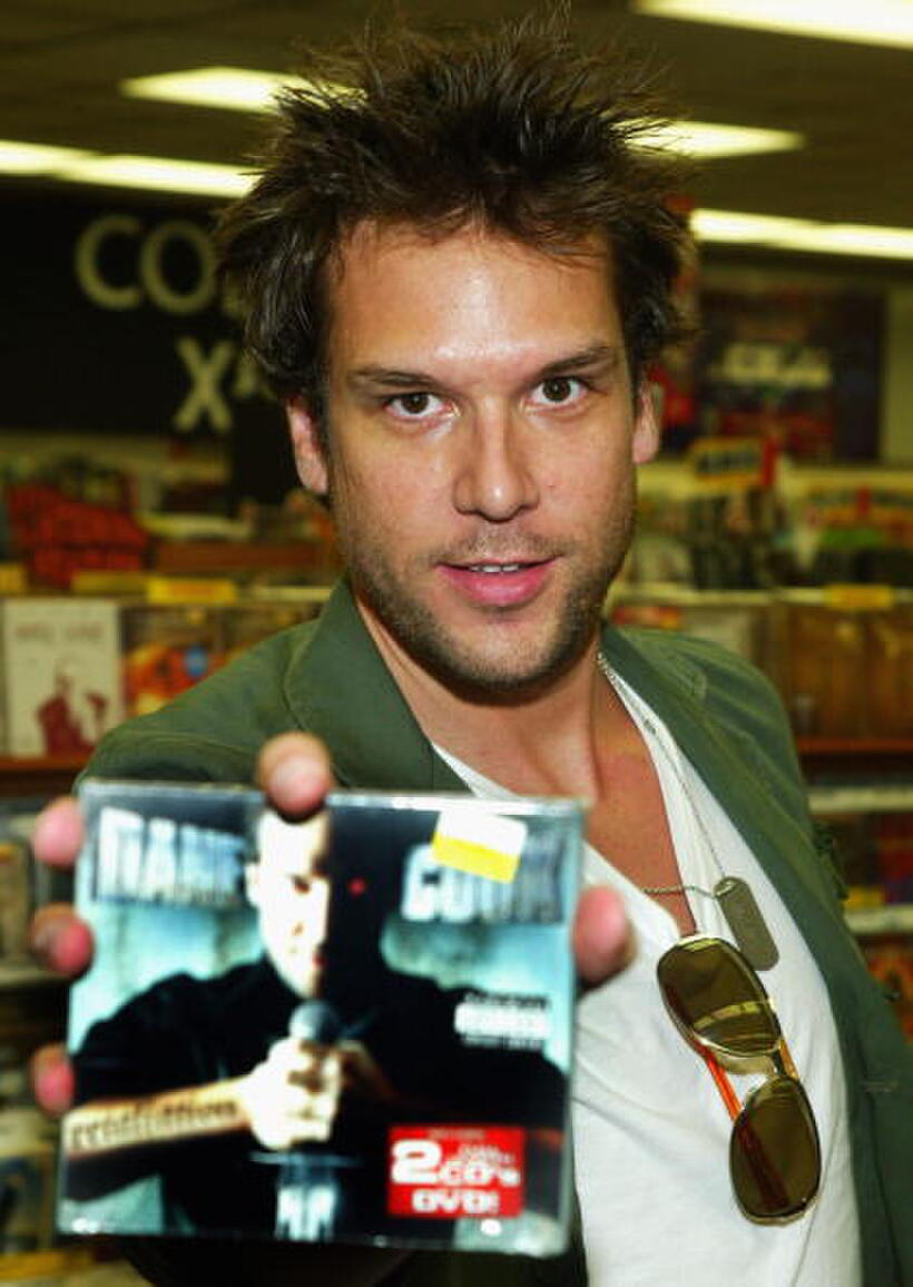 Dane Cook at his DVD signing.