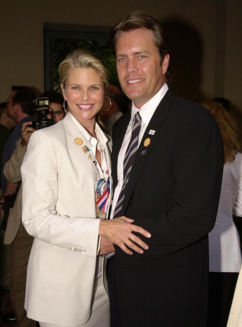 Peter Cook and his wife Christie Brinkley at the reception held by the Creative Coalition.
