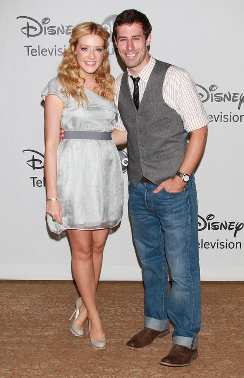 Jennifer Finnigan and Josh Cooke at the Disney ABC Television Group's Summer TCA Party in California.