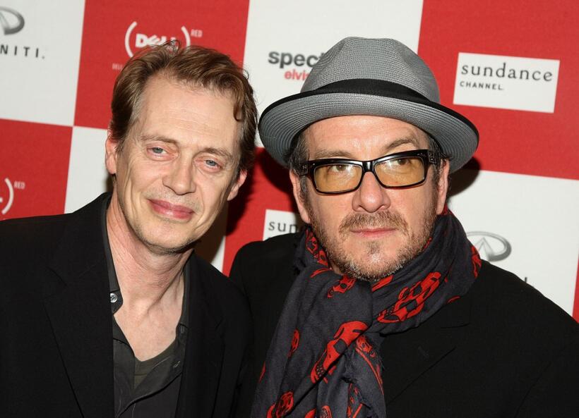 Steve Buscemi and Elvis Costello at the Sundance Channel's debut of "Spectacle: Elvis Costello With."