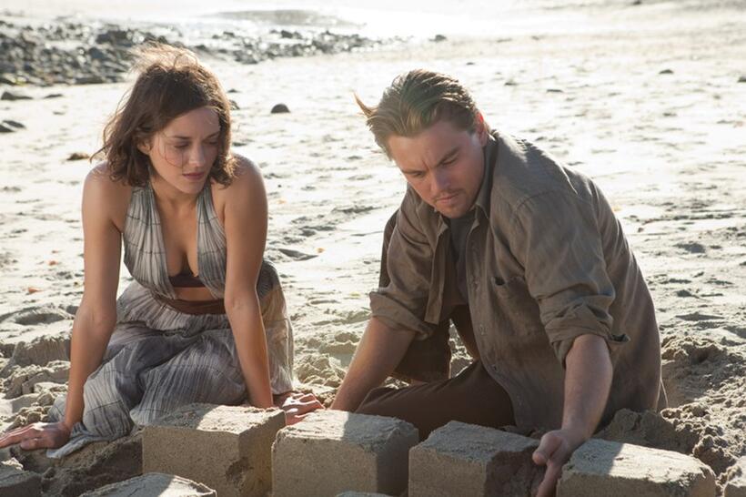 Marion Cotillard as Mal and Leonardo Dicaprio as Cobb in "Inception."