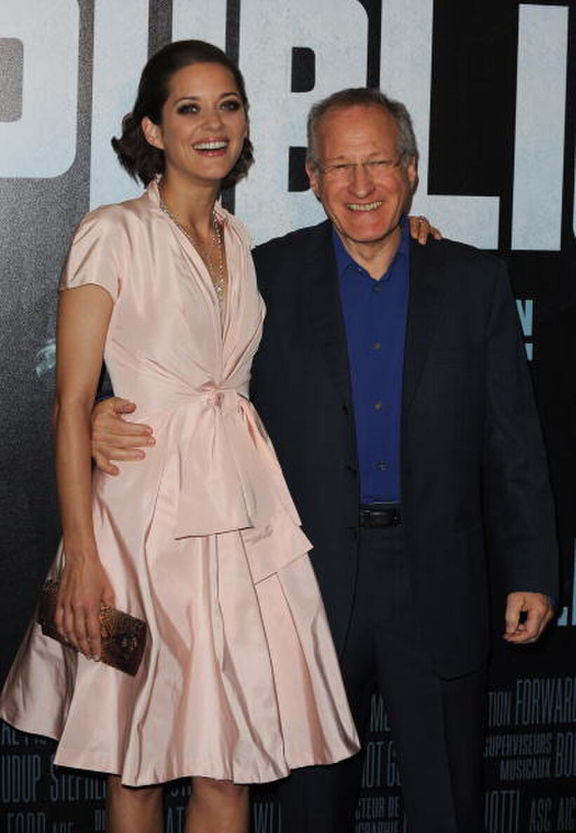 Marion Cotillard and Director Michael Mann at the premiere of "Public Enemies."