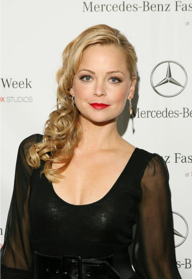 Marissa Coughlan at the Mercedes Benz Fashion Week.