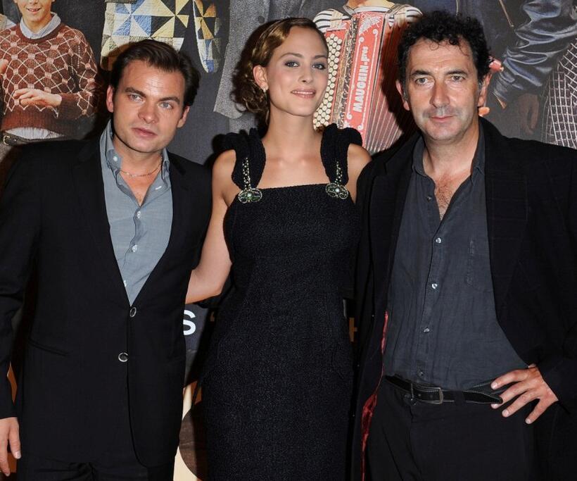Clovis Cornillac, Nora Arnezeder and Francois Morel at the premiere of "Faubourg 36."