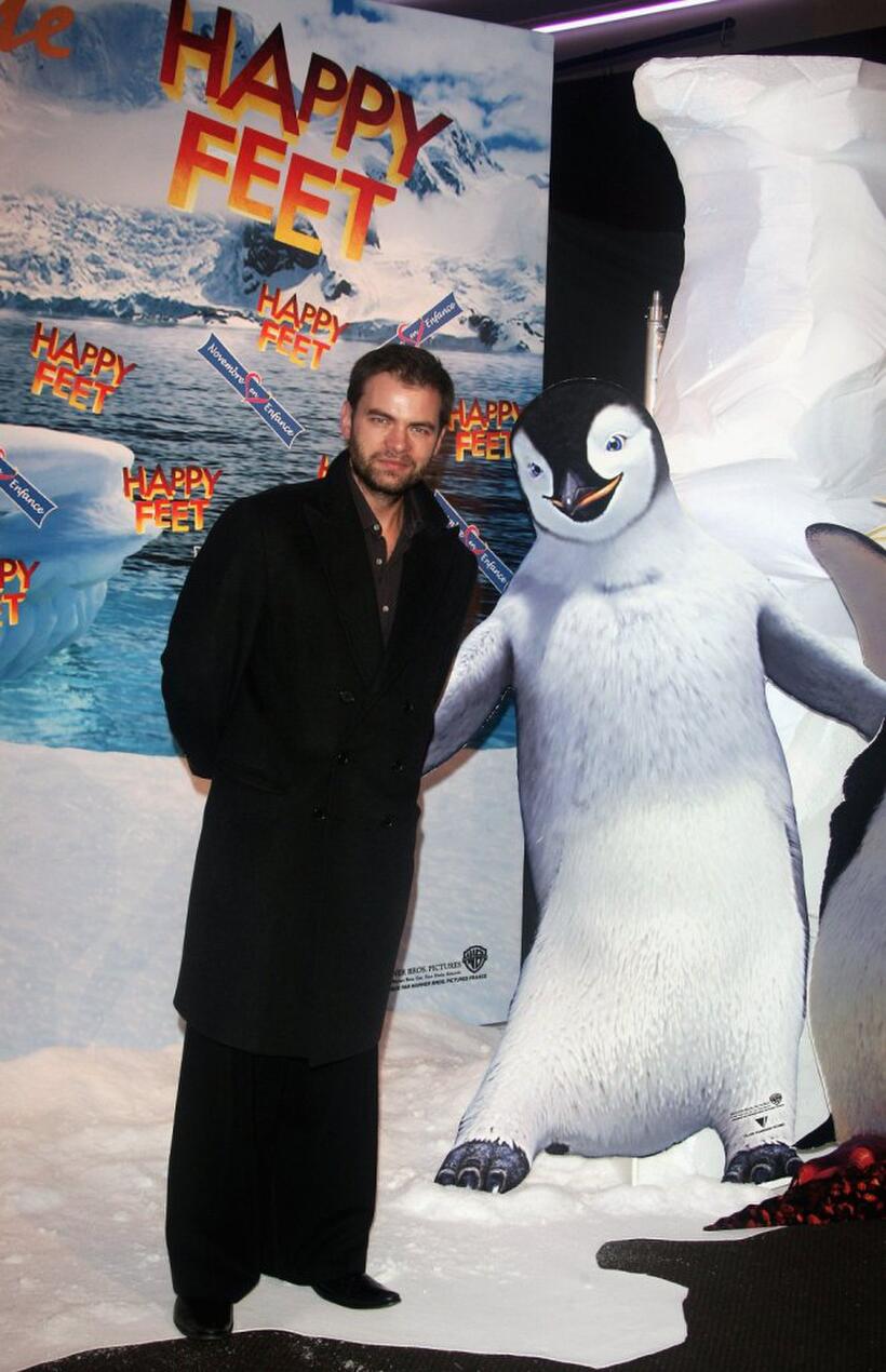 Clovis Cornillac at the premiere of "Happy Feet."