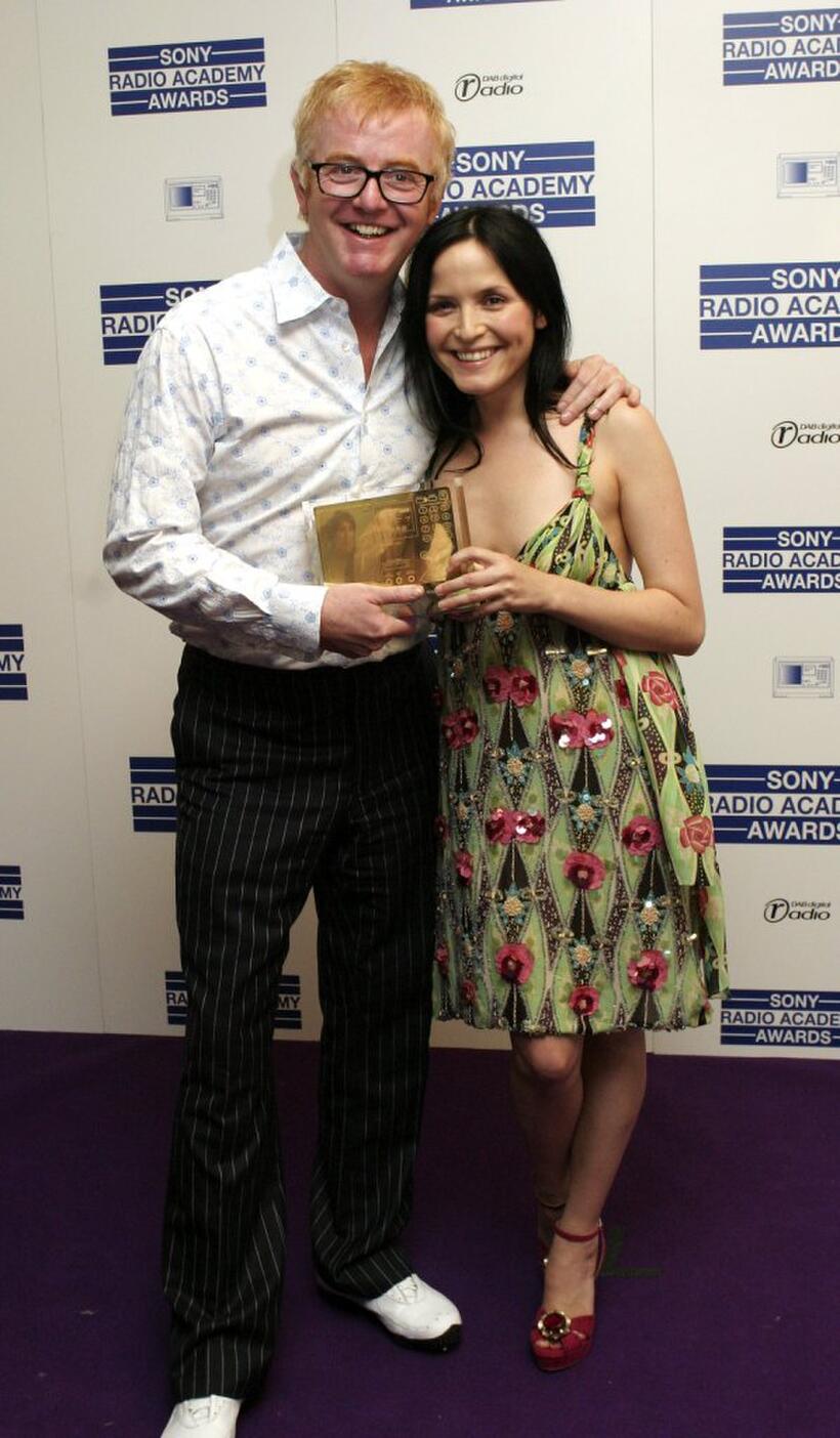 Chris Evans and Andrea Corr at the Sony Radio Academy Awards 2006.