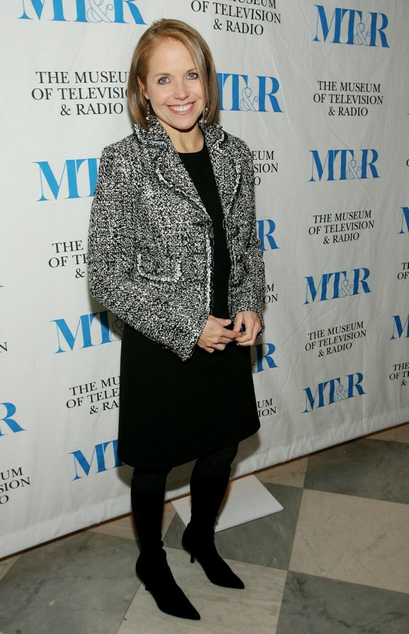 Katie Couric at the launch party for the exhibit "She Made It: Women Creating Television and Radio."