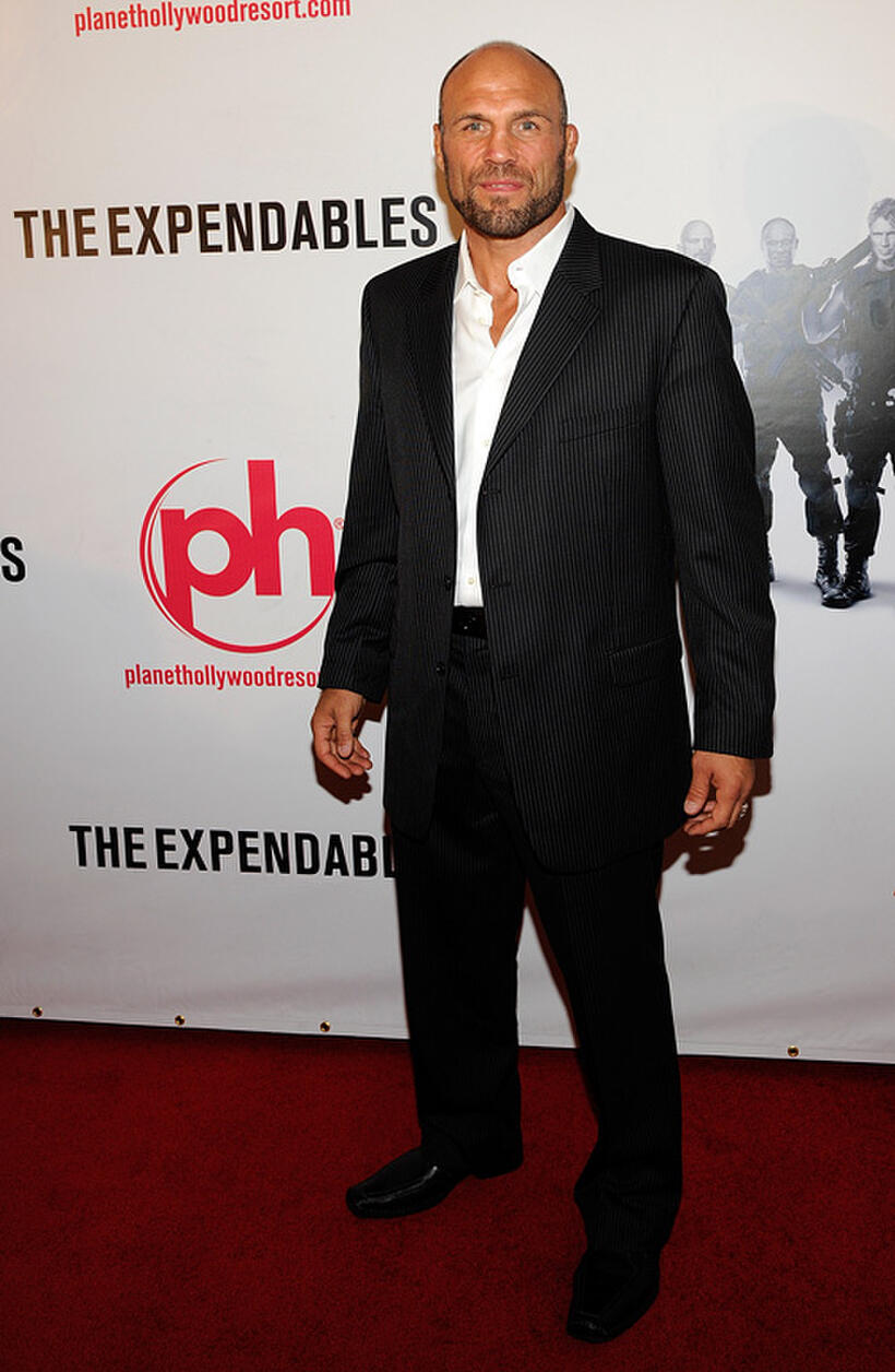 Randy Couture at the premiere of "The Expendables."