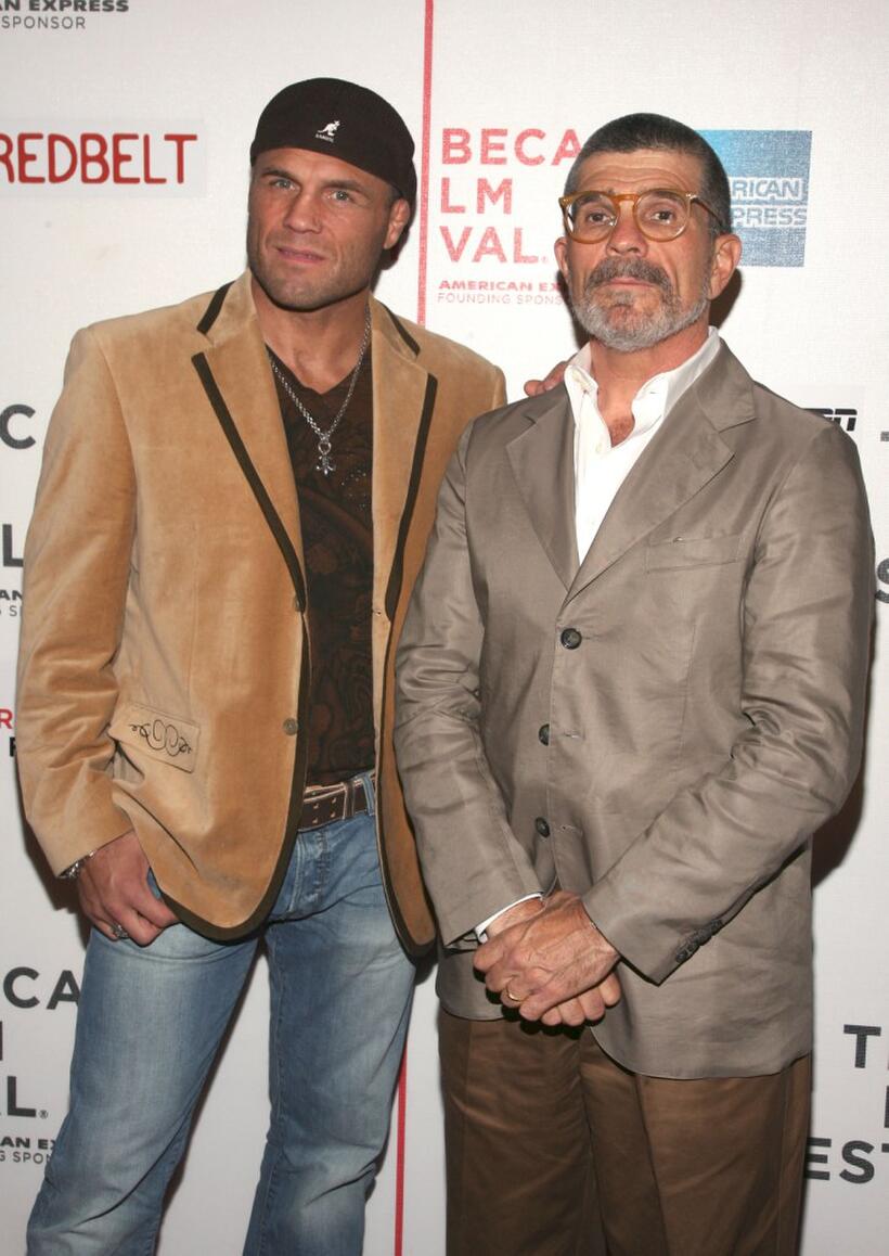 Randy Couture and David Mamet at the premiere of "Redbelt" during the 2008 Tribeca Film Festival.