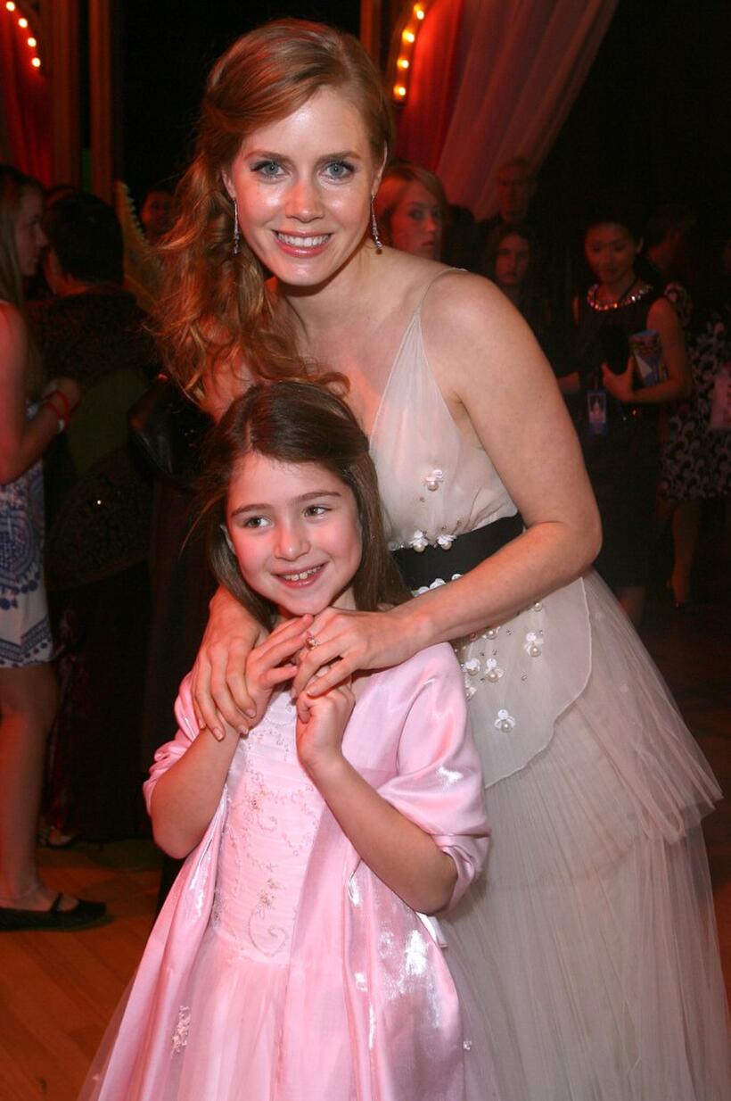 Rachel Covey and Amy Adams at the World premiere of "Enchanted."