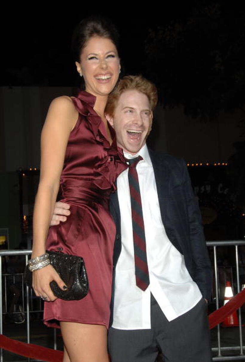Amanda Crew and Seth Green at the L.A. premiere of "Sex Drive."
