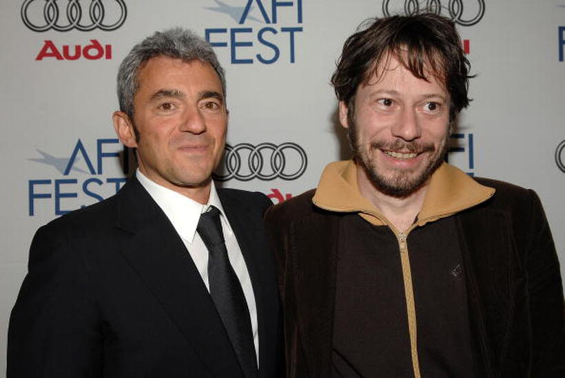 Daniel Battsek and Mathieu Amalric at the special screening of "Diving Bell And The Butterfly" during the AFI FEST 2007.