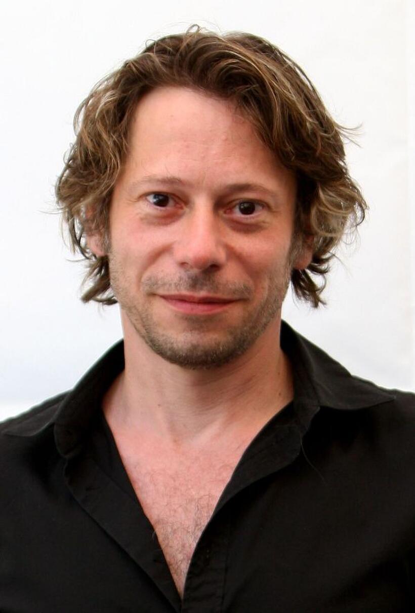 Mathieu Amalric at the press conference of "Les Dernieres Jours Du Monde" during the 62nd Locarno International Film Festival.