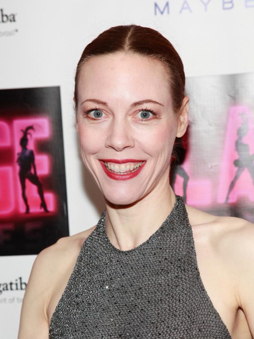 Veanne Cox at the after party of the opening of "La Cage Aux Folles."