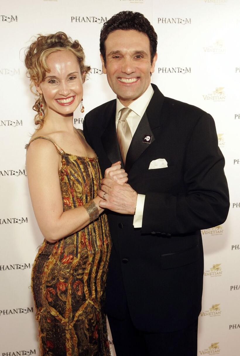 Elizabeth Loyacano and Anthony Crivello at the after party following the opening night performance of "Phantom - The Las Vegas Spectacular."