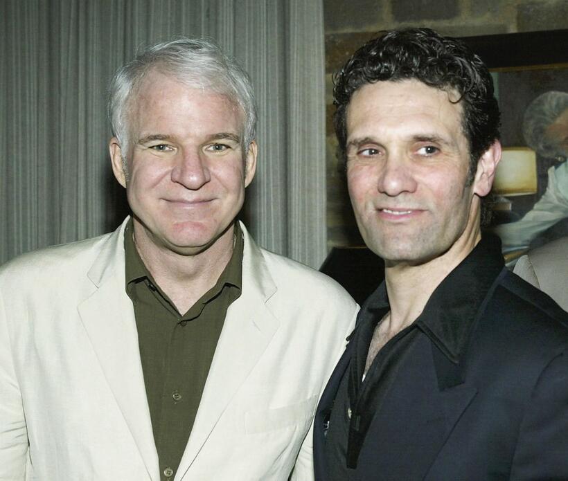 Steve Martin and Anthony Crivello at the after party of the Los Angeles premiere of "The Underpants."